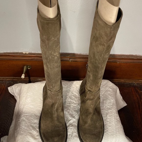 Suede tall boots - Picture 2 of 6